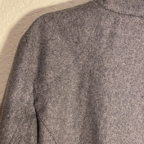 Oleg Cassini Gray Ruffled Versatile Jacket Coat 2X - Picture 9 of 13